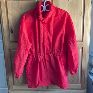 Retro Windbreaker Vibrant Red/Orange